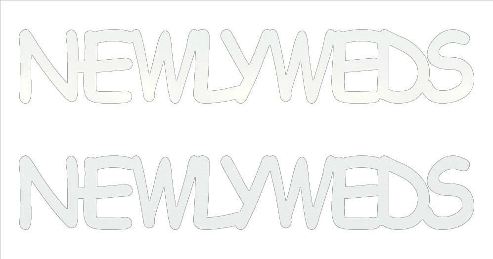 Custom-Buzz Word - NEWLYWEDS White