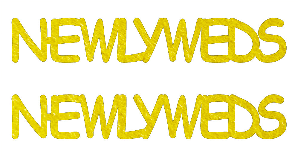 Custom-Buzz Word - NEWLYWEDS Yellow Paper