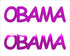 Custom-Buzz Word - OBAMA Fuchsia