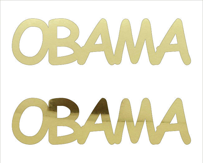 Custom-Buzz Word - OBAMA Gold