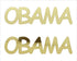 Custom-Buzz Word - OBAMA Gold