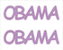 Custom-Buzz Word - OBAMA Pink