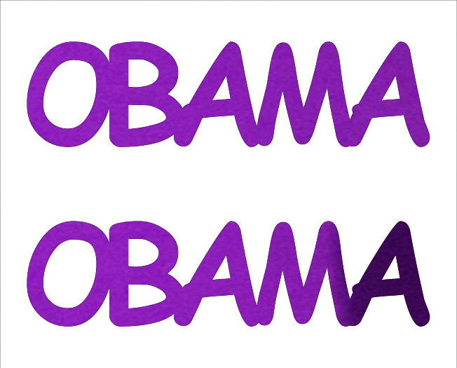 Custom-Buzz Word - OBAMA Purple