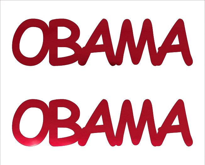 Custom-Buzz Word - OBAMA Red