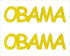 Custom-Buzz Word - OBAMA Yellow Paper