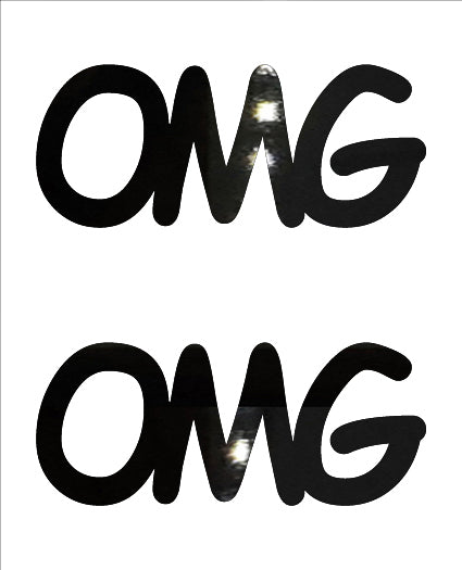 Custom-Buzz Word - OMG Black