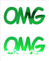 Custom-Buzz Word - OMG Green