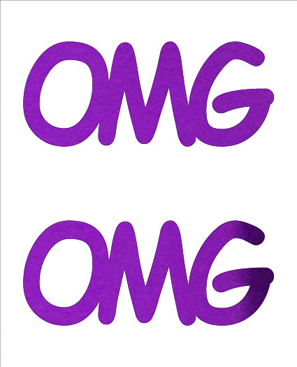 Custom-Buzz Word - OMG Purple