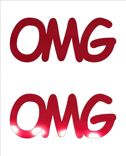 Custom-Buzz Word - OMG Red