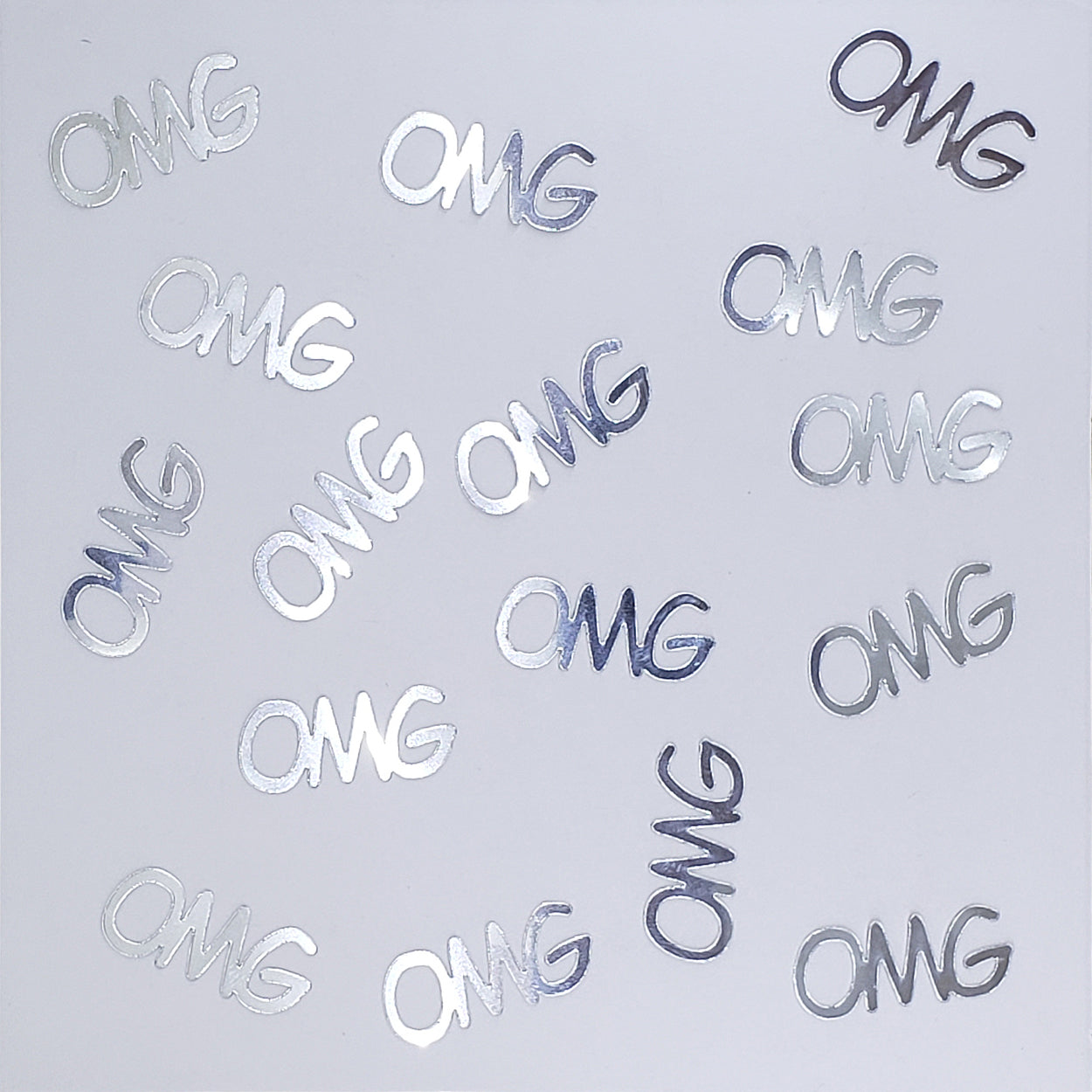 Custom-Buzz Word - OMG Silver