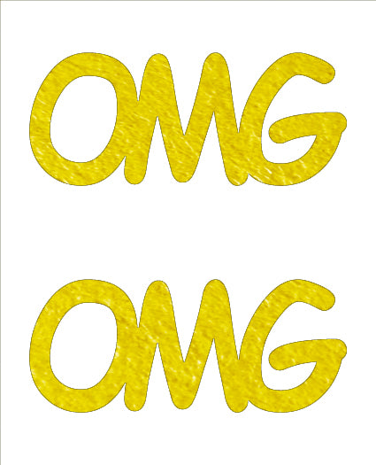 Custom-Buzz Word - OMG Yellow Paper