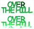 Custom-Buzz Word - OVER THE HILL Green