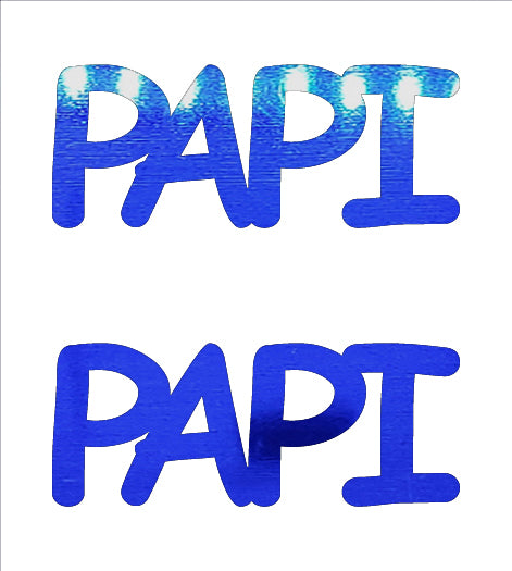 Custom-Buzz Word - PAPI Blue Royal