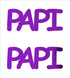 Custom-Buzz Word - PAPI Purple