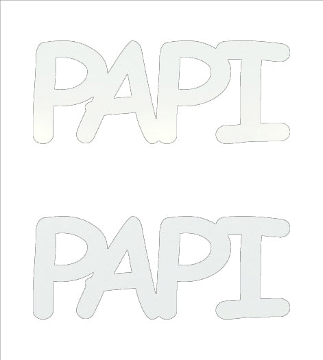 Custom-Buzz Word - PAPI White