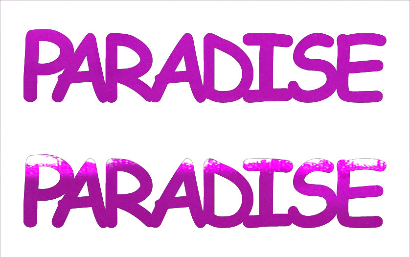 Custom-Buzz Word - PARADISE Fuchsia