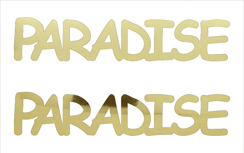 Custom-Buzz Word - PARADISE Gold