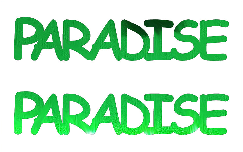 Custom-Buzz Word - PARADISE Green