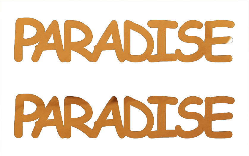 Custom-Buzz Word - PARADISE Orange