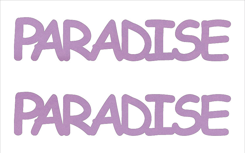 Custom-Buzz Word - PARADISE Pink