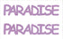 Custom-Buzz Word - PARADISE Pink