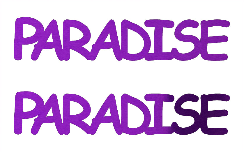 Custom-Buzz Word - PARADISE Purple