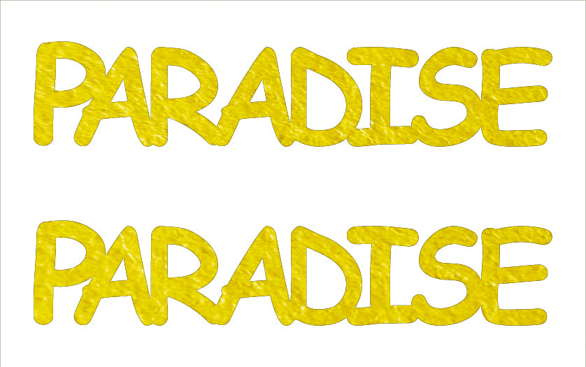 Custom-Buzz Word - PARADISE Yellow Paper