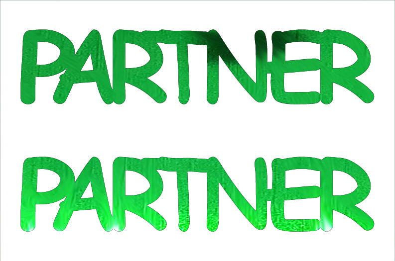 Custom-Buzz Word - PARTNER Green