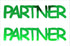 Custom-Buzz Word - PARTNER Green