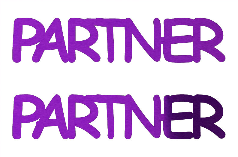 Custom-Buzz Word - PARTNER Purple