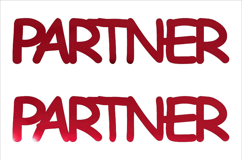 Custom-Buzz Word - PARTNER Red