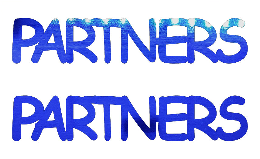 Custom-Buzz Word - PARTNERS Blue Royal