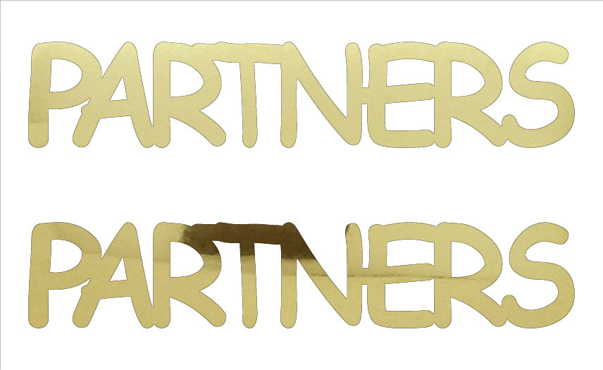 Custom-Buzz Word - PARTNERS Gold