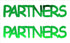 Custom-Buzz Word - PARTNERS Green