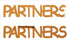 Custom-Buzz Word - PARTNERS Orange