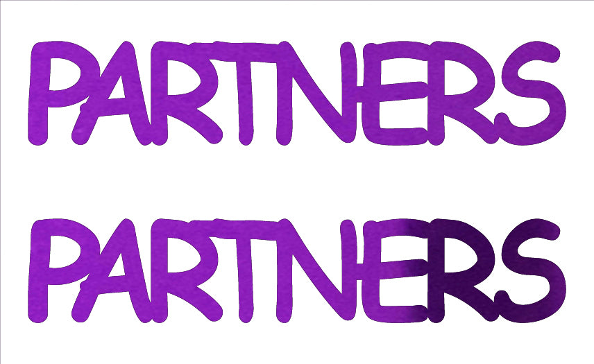 Custom-Buzz Word - PARTNERS Purple