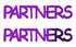 Custom-Buzz Word - PARTNERS Purple