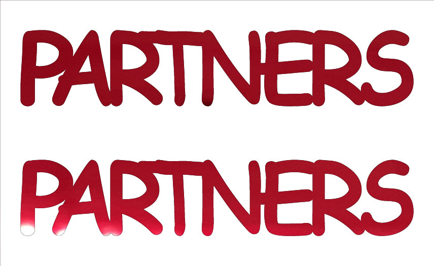 Custom-Buzz Word - PARTNERS Red