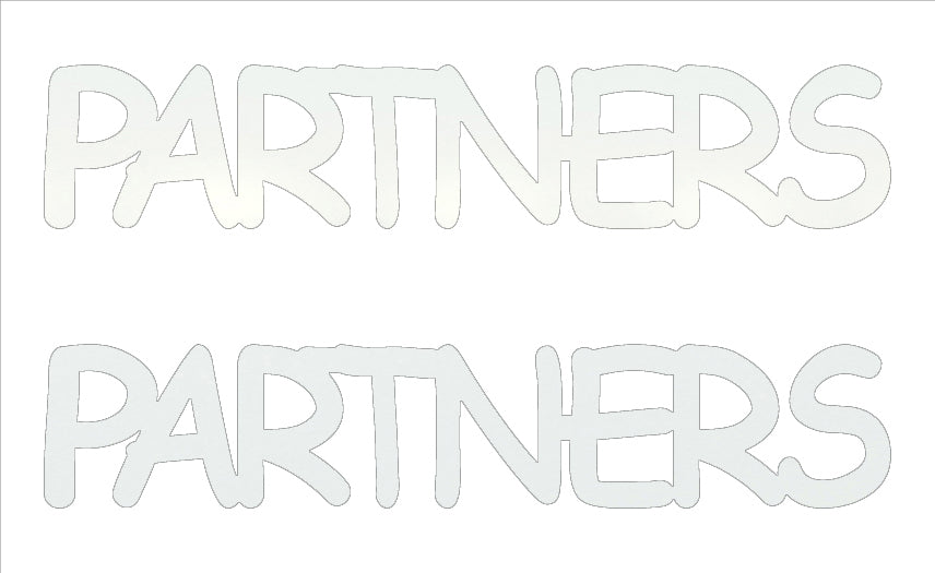 Custom-Buzz Word - PARTNERS White