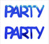 Custom-Buzz Word - PARTY Blue Royal