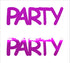 Custom-Buzz Word - PARTY Fuchsia