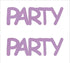 Custom-Buzz Word - PARTY Pink