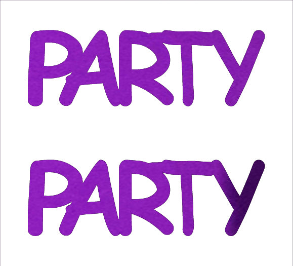 Custom-Buzz Word - PARTY Purple