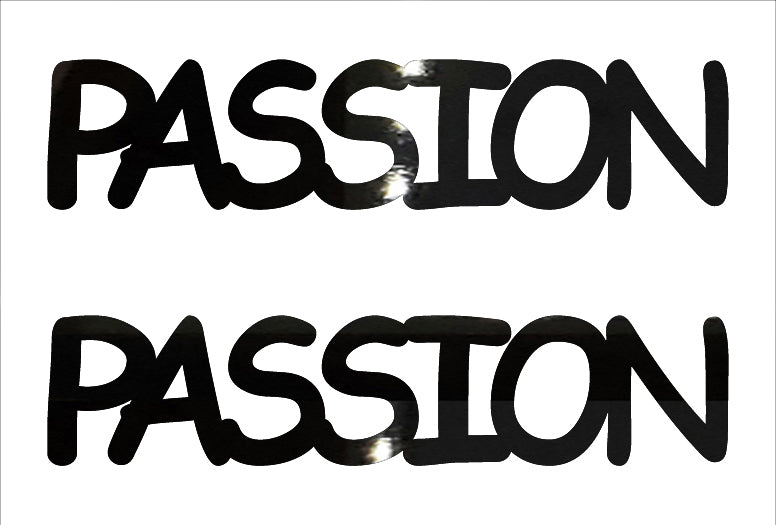 Custom-Buzz Word - PASSION Black