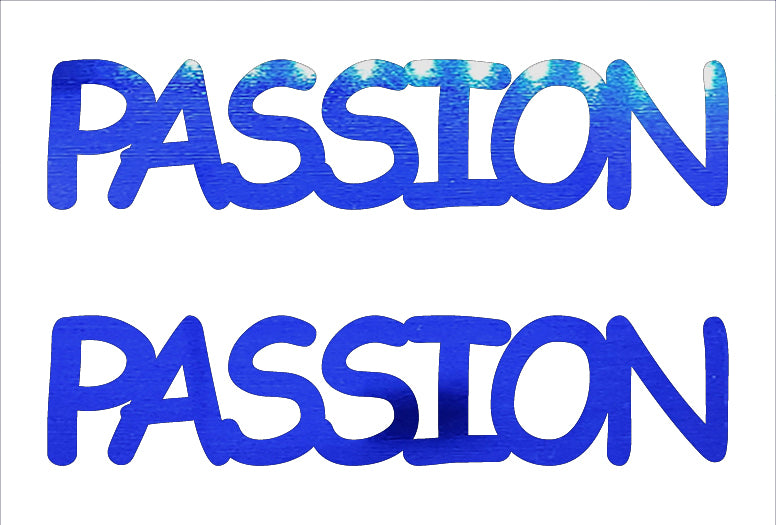 Custom-Buzz Word - PASSION Blue Royal