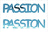 Custom-Buzz Word - PASSION Blue Sky