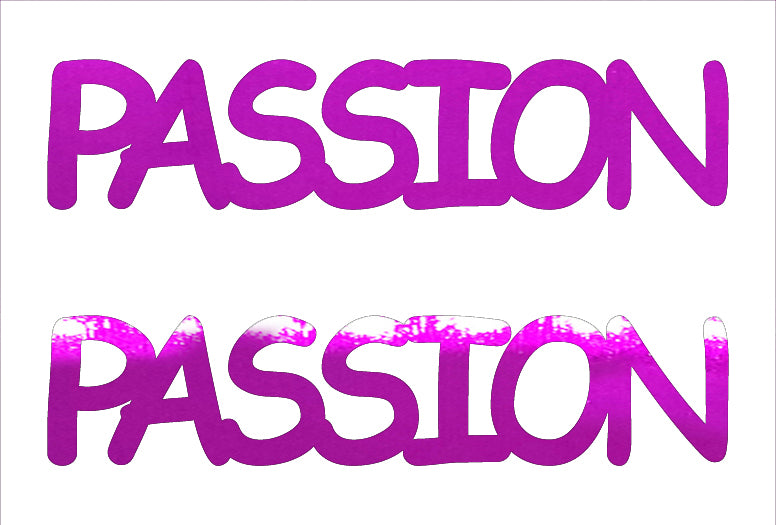 Custom-Buzz Word - PASSION Fuchsia