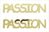 Custom-Buzz Word - PASSION Gold