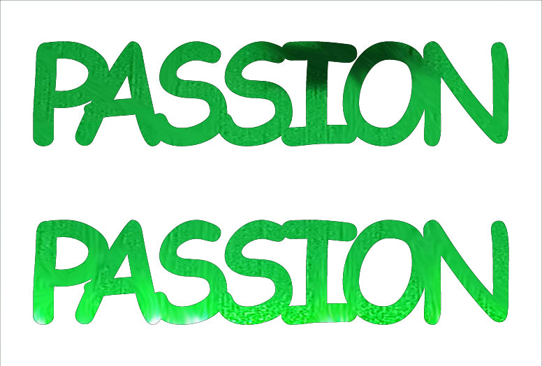 Custom-Buzz Word - PASSION Green