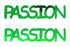 Custom-Buzz Word - PASSION Green